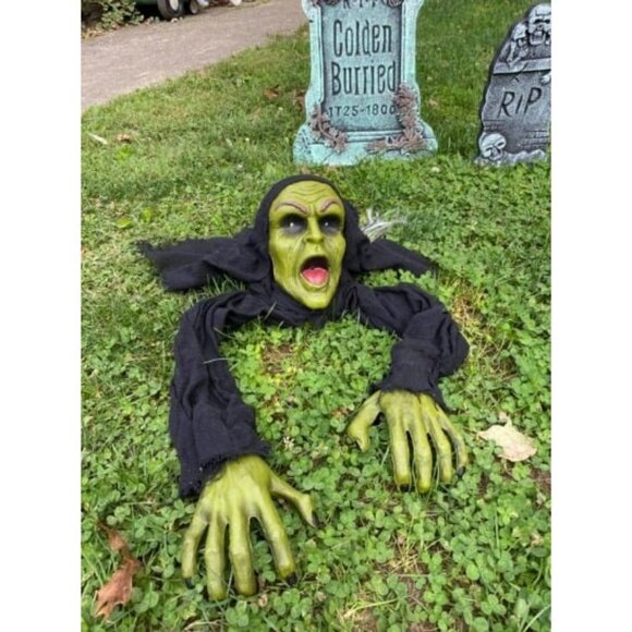 Halloween Décor Groundbreaker Zombie with Sound and...